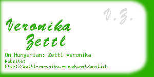 veronika zettl business card